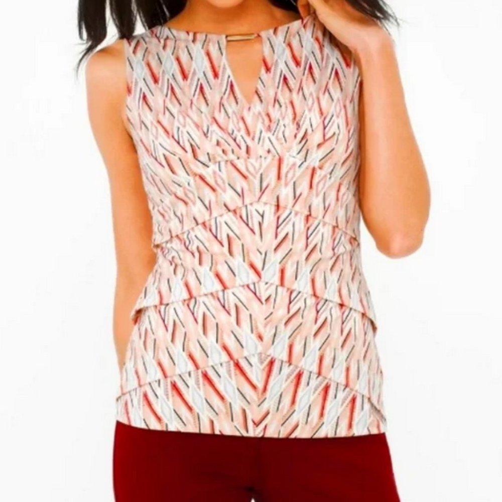 White house black market layered top size M